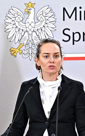 Pani Wiceminister Sprawiedliwości Maria Ejchart o doprowadzeniu do zakładu karnego byłych ministrów: Mariusza Kamińskiego i Macieja Wąsika.